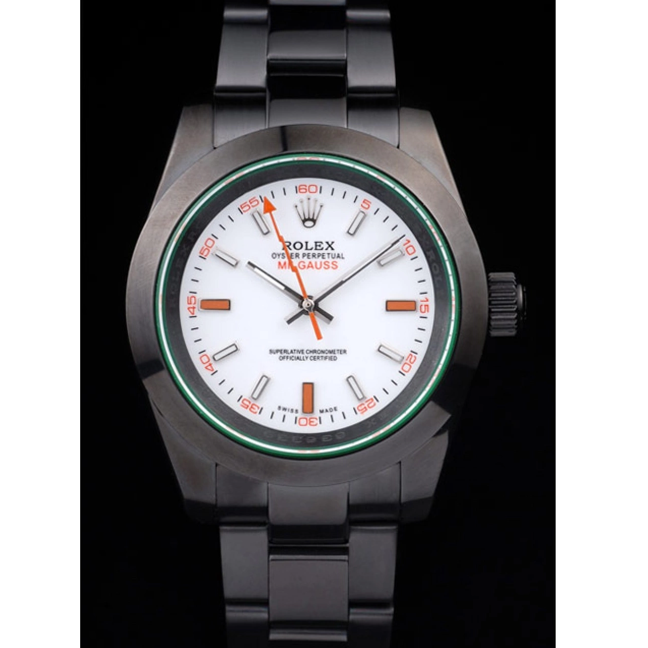 Good Copy Rolex Watches Milgauss Saphire Rolex Tinted Dial Pro-Hunter Green White 0526